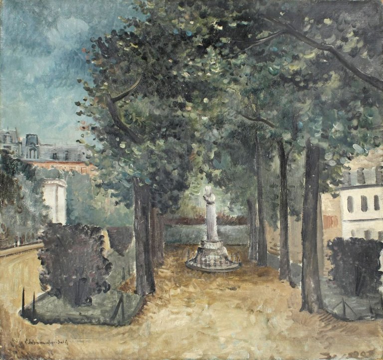Auf diesem Bild ist das folgende Kunstwerk zu sehen: Ernst Schumacher. „Denkmalplatz“. 1929.
