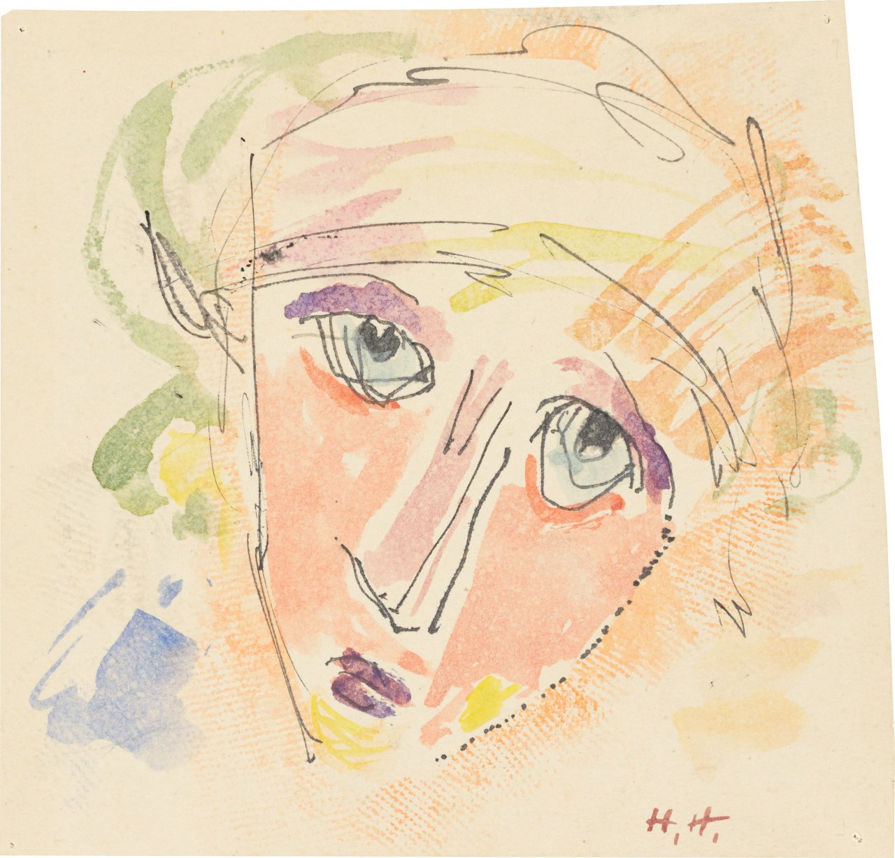 Auf diesem Bild ist das folgende Kunstwerk zu sehen: Hannah Höch. Porträt.