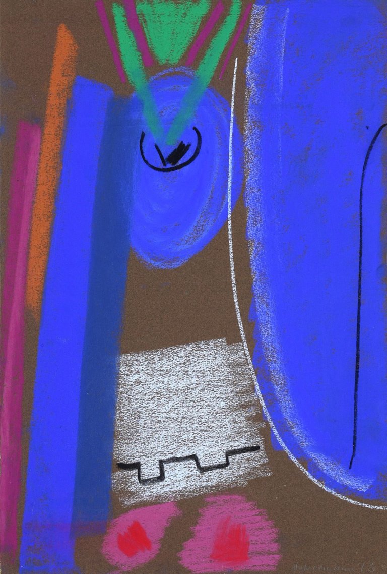 Auf diesem Bild ist das folgende Kunstwerk zu sehen: Max Ackermann. Ohne Titel. 1973.