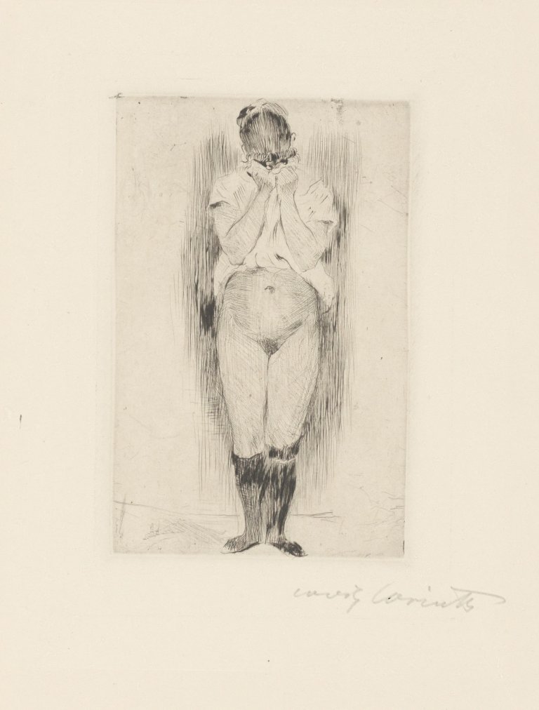 This picture shows the following artwork: Lovis Corinth. „Weinendes Mädchen“. 1899.