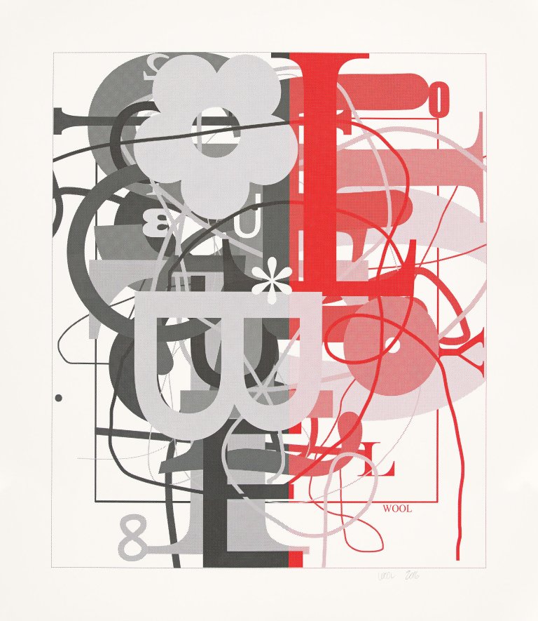 Auf diesem Bild ist das folgende Kunstwerk zu sehen: Christopher Wool. „Ohne Titel“. 2015.