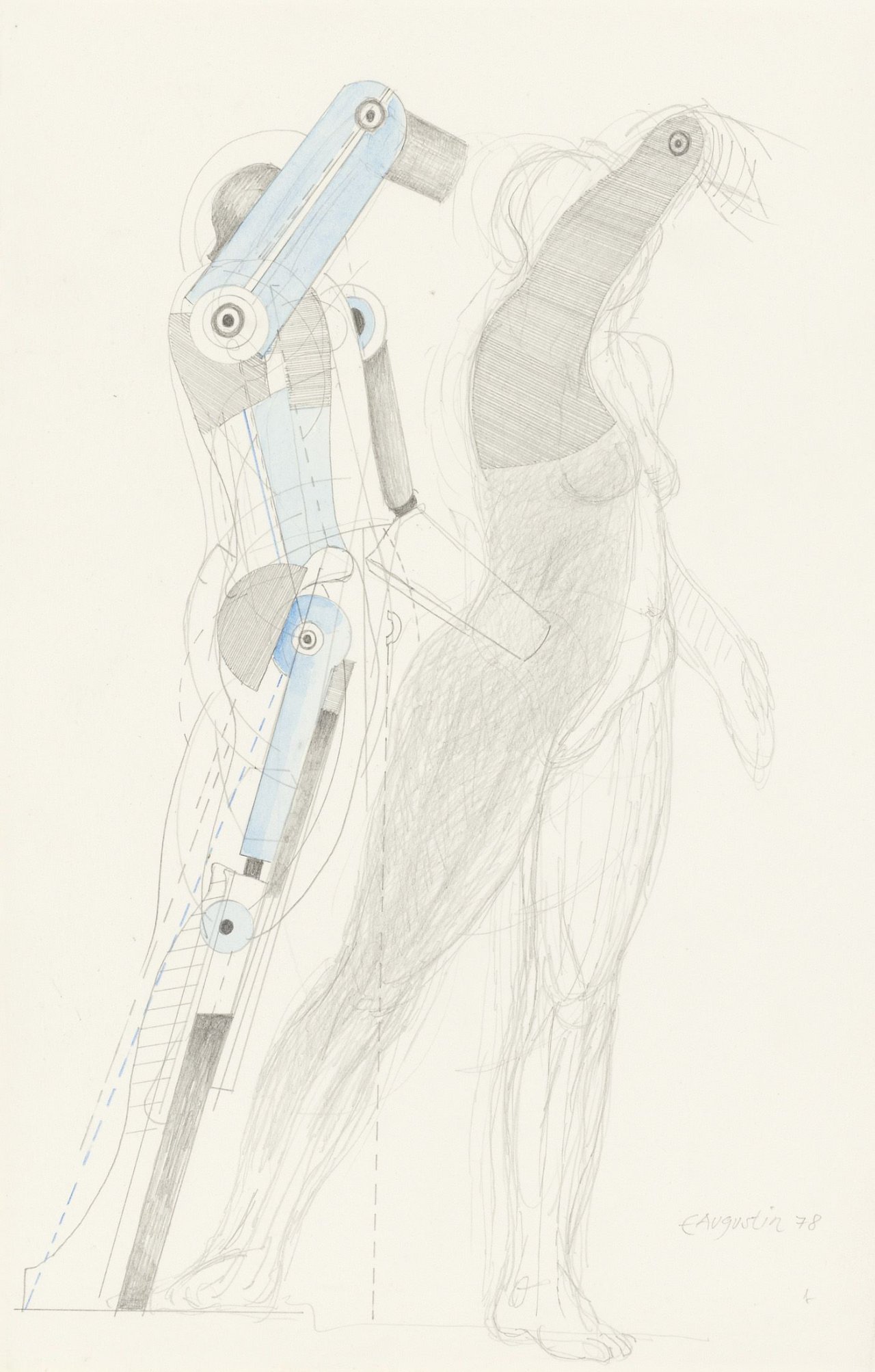 Auf diesem Bild ist das folgende Kunstwerk zu sehen: Edgar Augustin. Weibliche Figur. 1978.