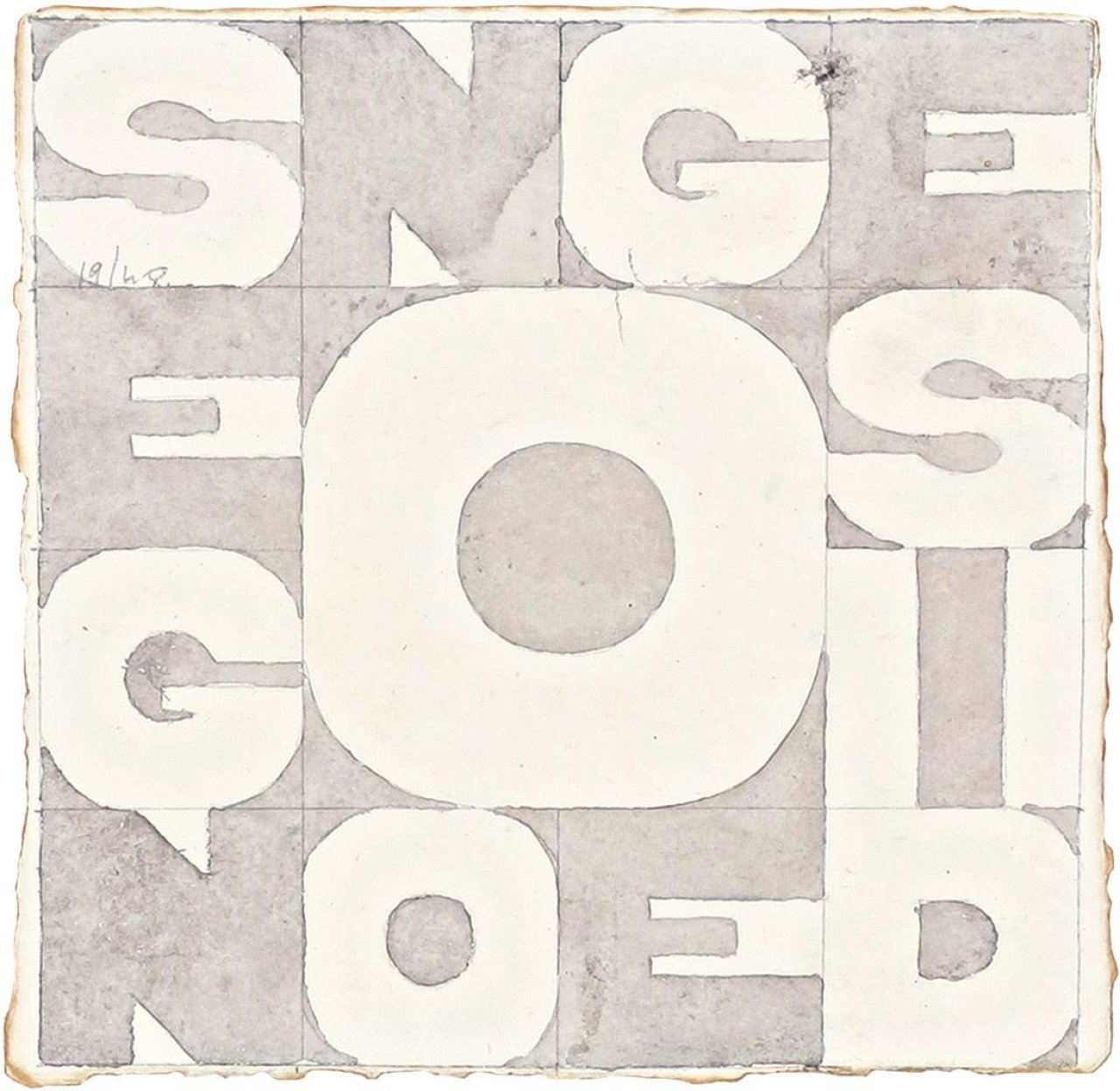 This picture shows the following artwork: Alighiero Boetti. „Segno e Disegno“. 1979.