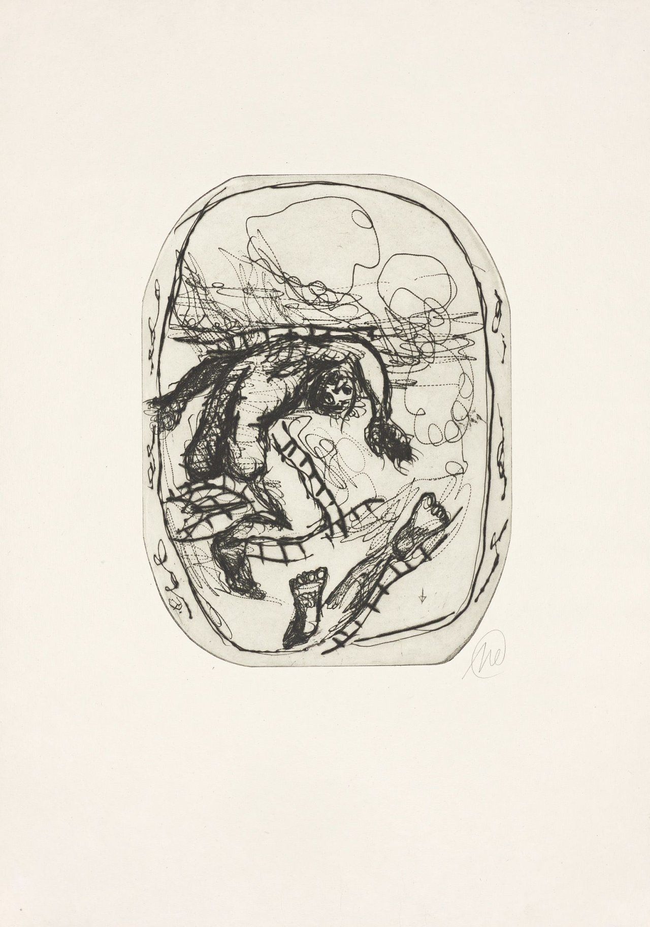 Auf diesem Bild ist das folgende Kunstwerk zu sehen: Markus Lüpertz. „Titanenschlacht“. 2001.