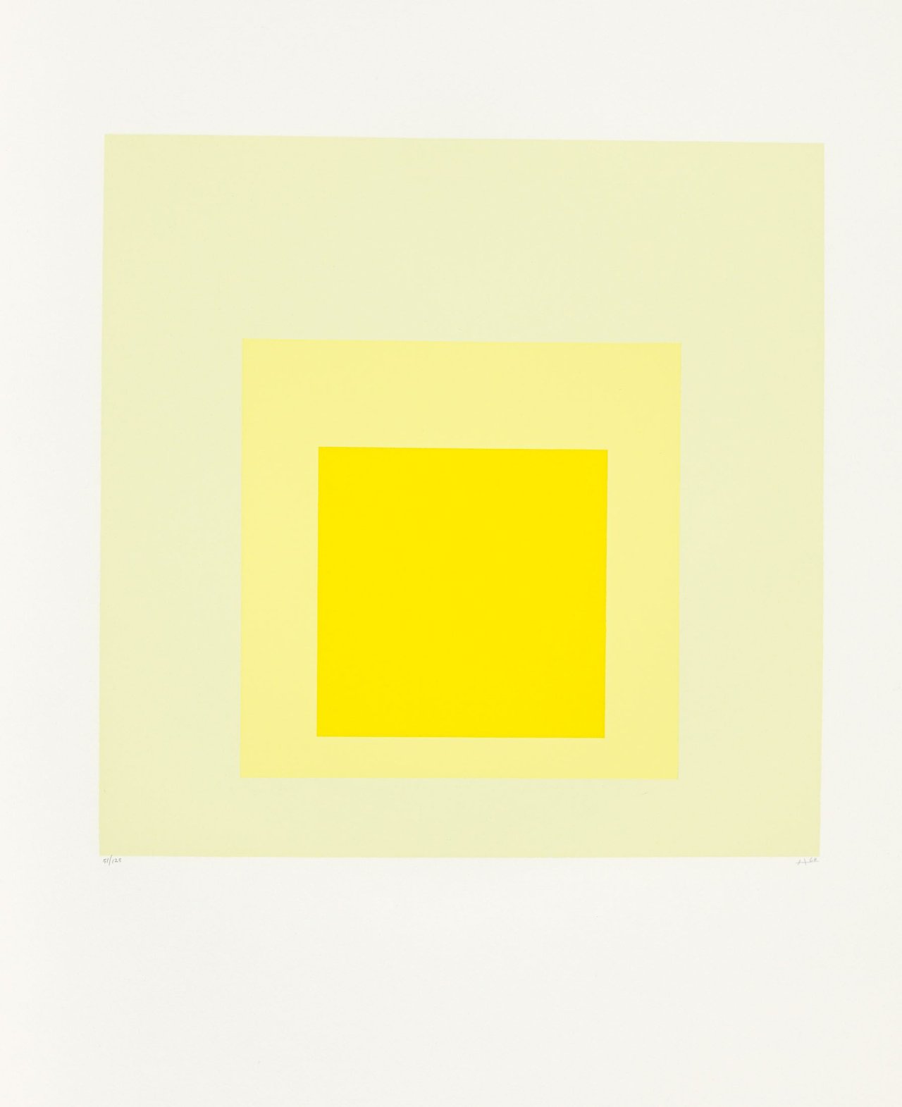 Auf diesem Bild ist das folgende Kunstwerk zu sehen: Josef Albers. Aus: „Hommage au Carré“. 1964.