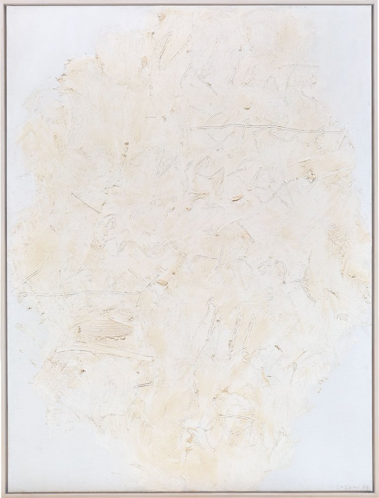 Auf diesem Bild ist das folgende Kunstwerk zu sehen: László Lakner. „Fragment from the 'Litanies of Chariot'“, aus der Serie: „Duchamp's Notizen“. 1979-1989.