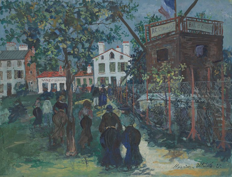 Auf diesem Bild ist das folgende Kunstwerk zu sehen: Maurice Utrillo. „Le Moulin de Sannois“. 1923.