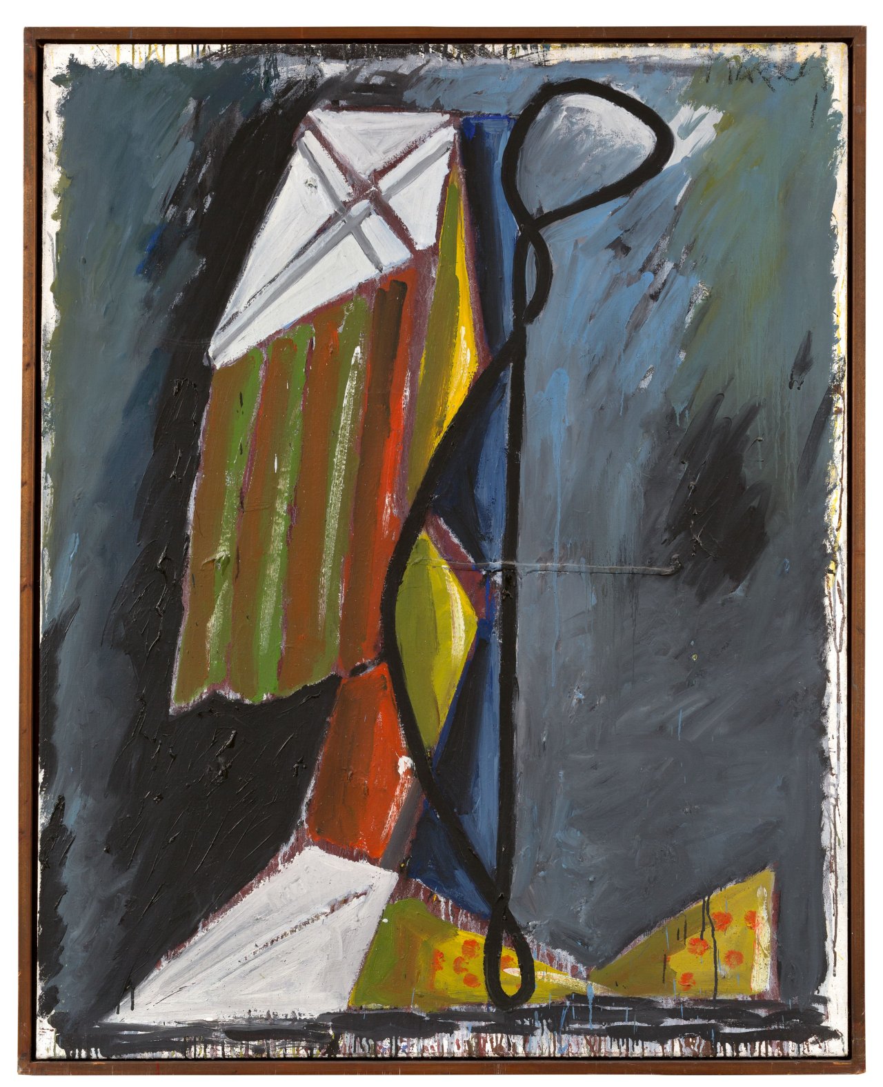 Auf diesem Bild ist das folgende Kunstwerk zu sehen: Markus Lüpertz. „TRIUMPH DER LINIE“. um 1977.