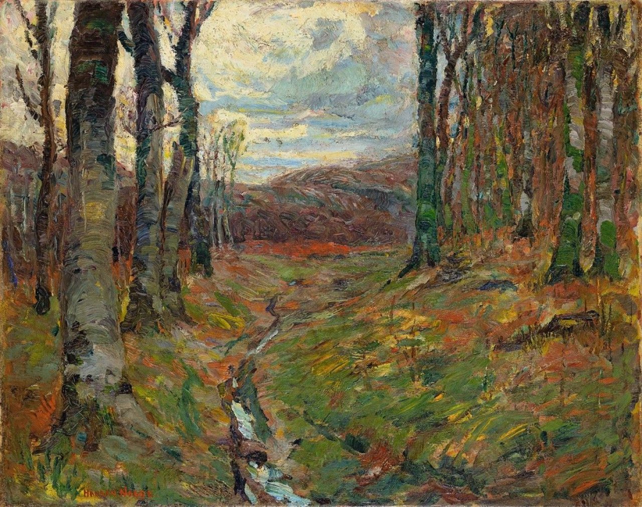 This picture shows the following artwork: Emil Nolde. „Waldbach“. 1903.