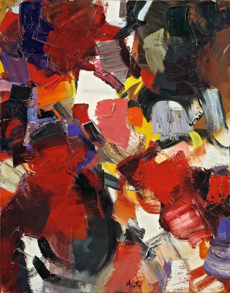 Auf diesem Bild ist das folgende Kunstwerk zu sehen: Jean Miotte. Ohne Titel. 1959.