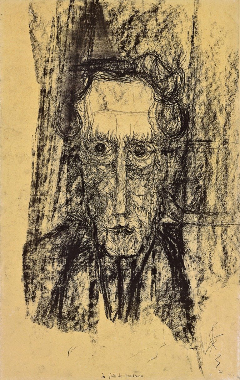 Auf diesem Bild ist das folgende Kunstwerk zu sehen: Gerhard Altenbourg. „Im Geäst des Versunkenseins“. 1949.