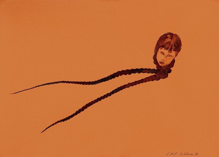 Auf diesem Bild ist das folgende Kunstwerk zu sehen: Cornelia Schleime. Ohne Titel. 1996.