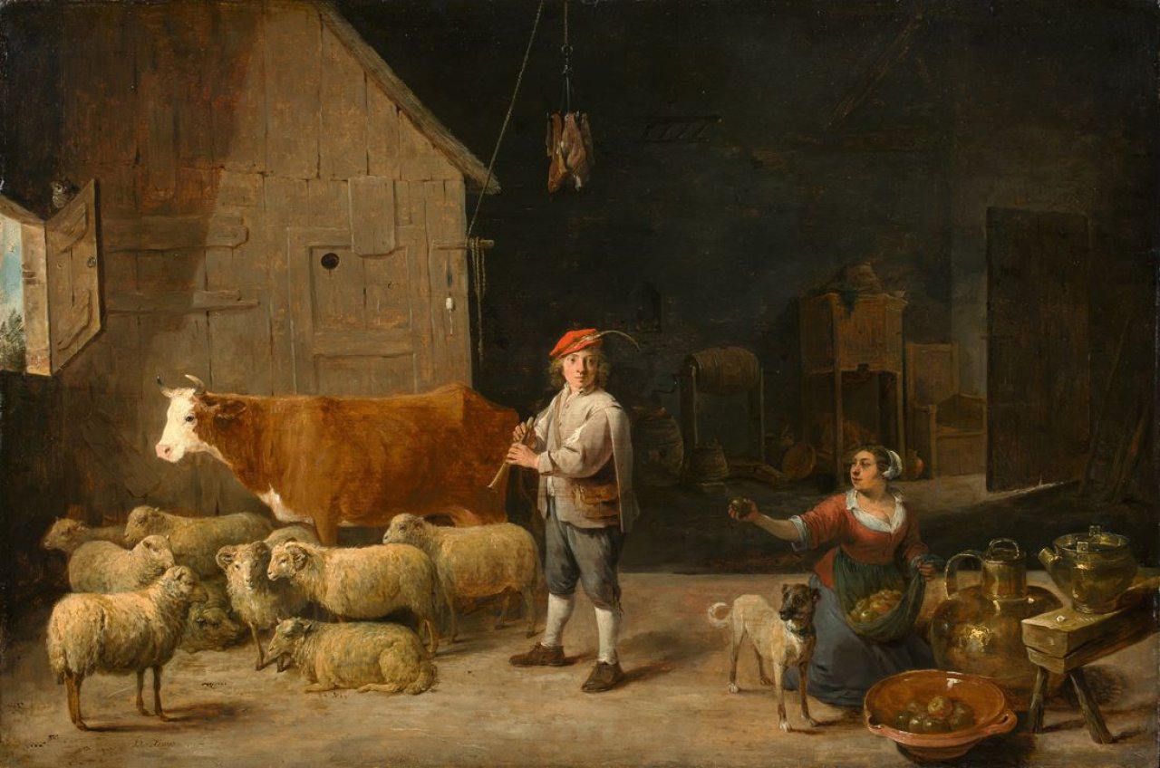 Catalog image of Stallbild mit Schafen. Um 1650/52 und um 1675