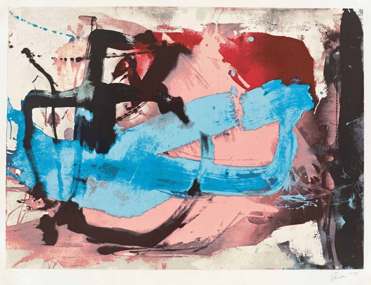 Auf diesem Bild ist das folgende Kunstwerk zu sehen: Fred Thieler. Ohne Titel. 1981.