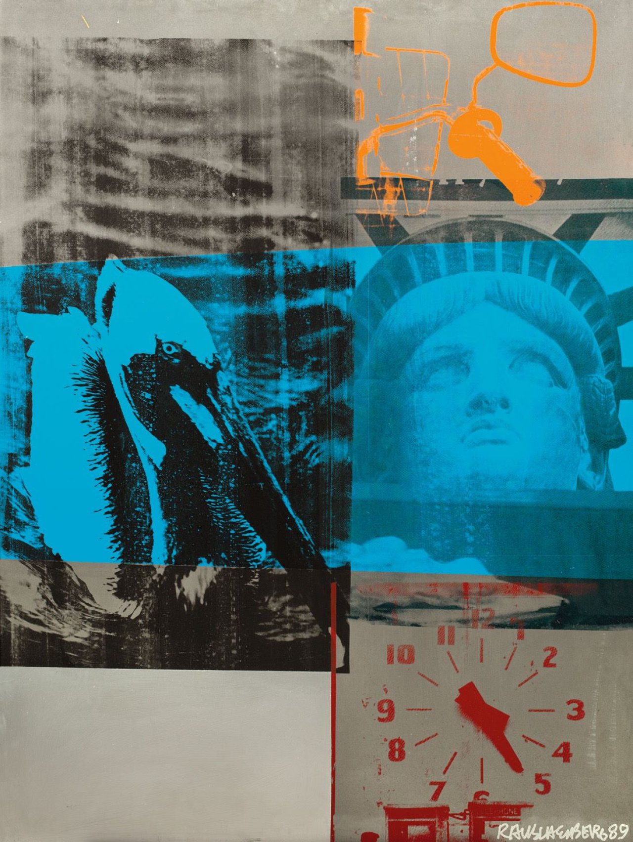 Auf diesem Bild ist das folgende Kunstwerk zu sehen: Robert Rauschenberg. Ohne Titel. 1989.
