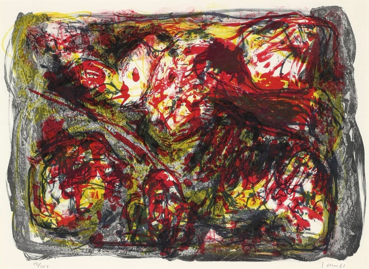 Auf diesem Bild ist das folgende Kunstwerk zu sehen: Asger Jorn. „Clair-obscure“. 1961.
