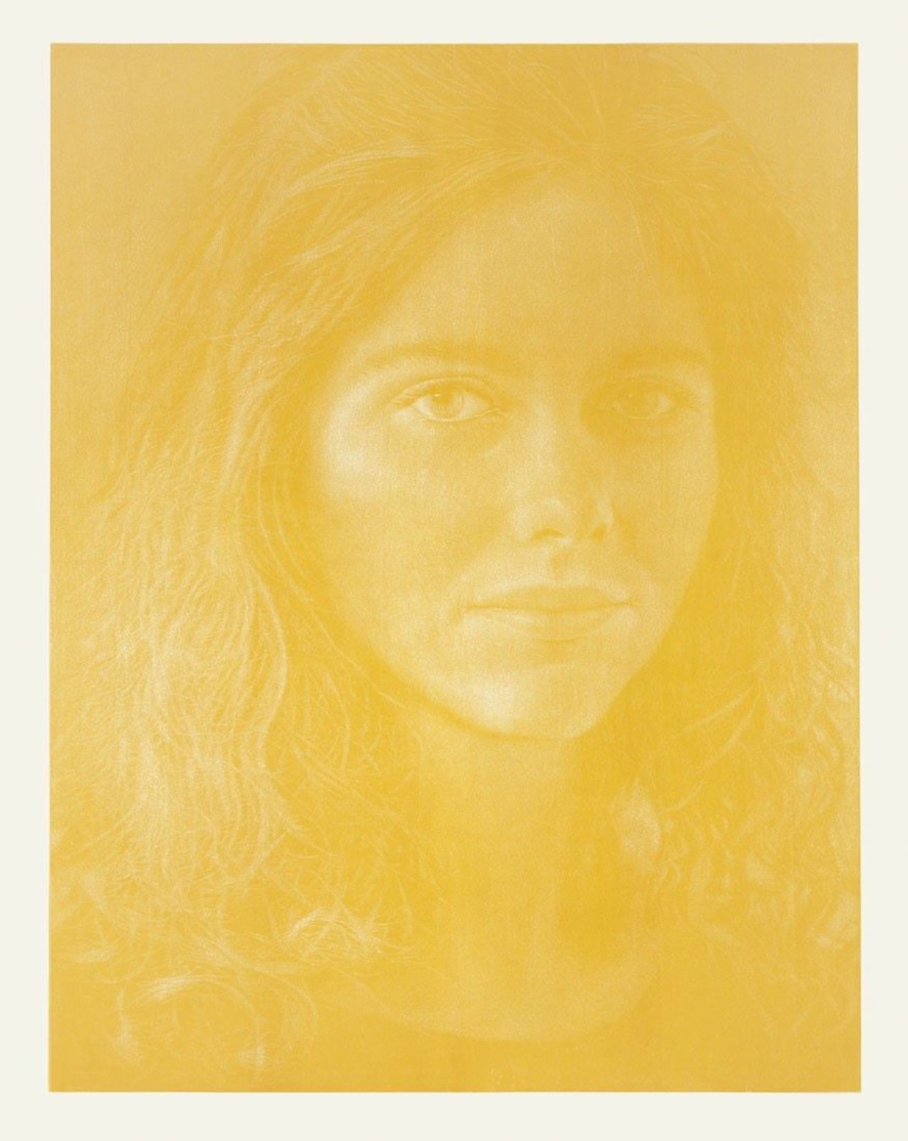 Auf diesem Bild ist das folgende Kunstwerk zu sehen: Franz Gertsch. „Dominique“. 1988.