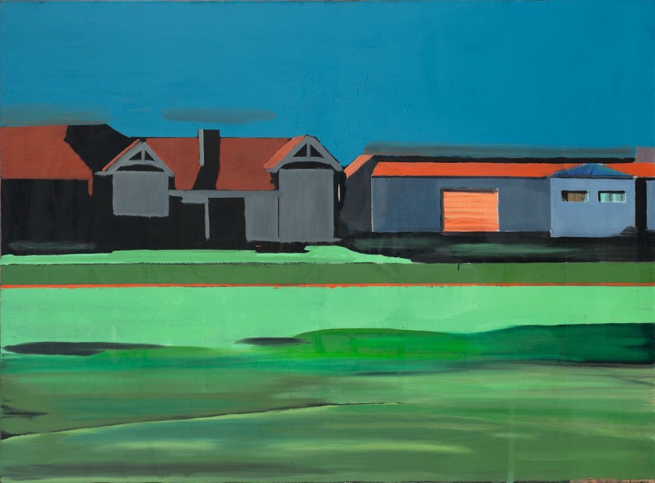 This picture shows the following artwork: Eberhard Havekost. „Nachtlandschaft“. 1994/95.