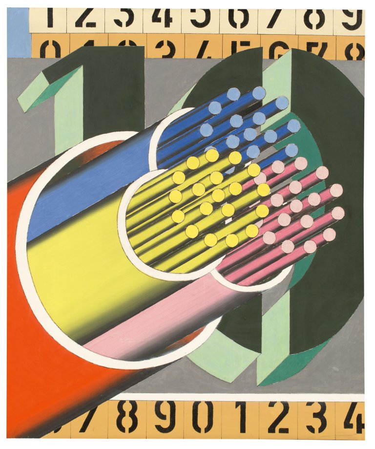 Auf diesem Bild ist das folgende Kunstwerk zu sehen: Ulrich Knispel. „nummero 10“. 1970.