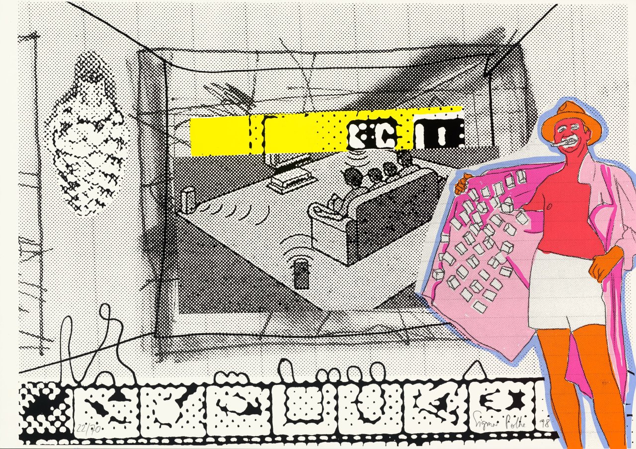 This picture shows the following artwork: Sigmar Polke. ”Filmverführung”. 1998.