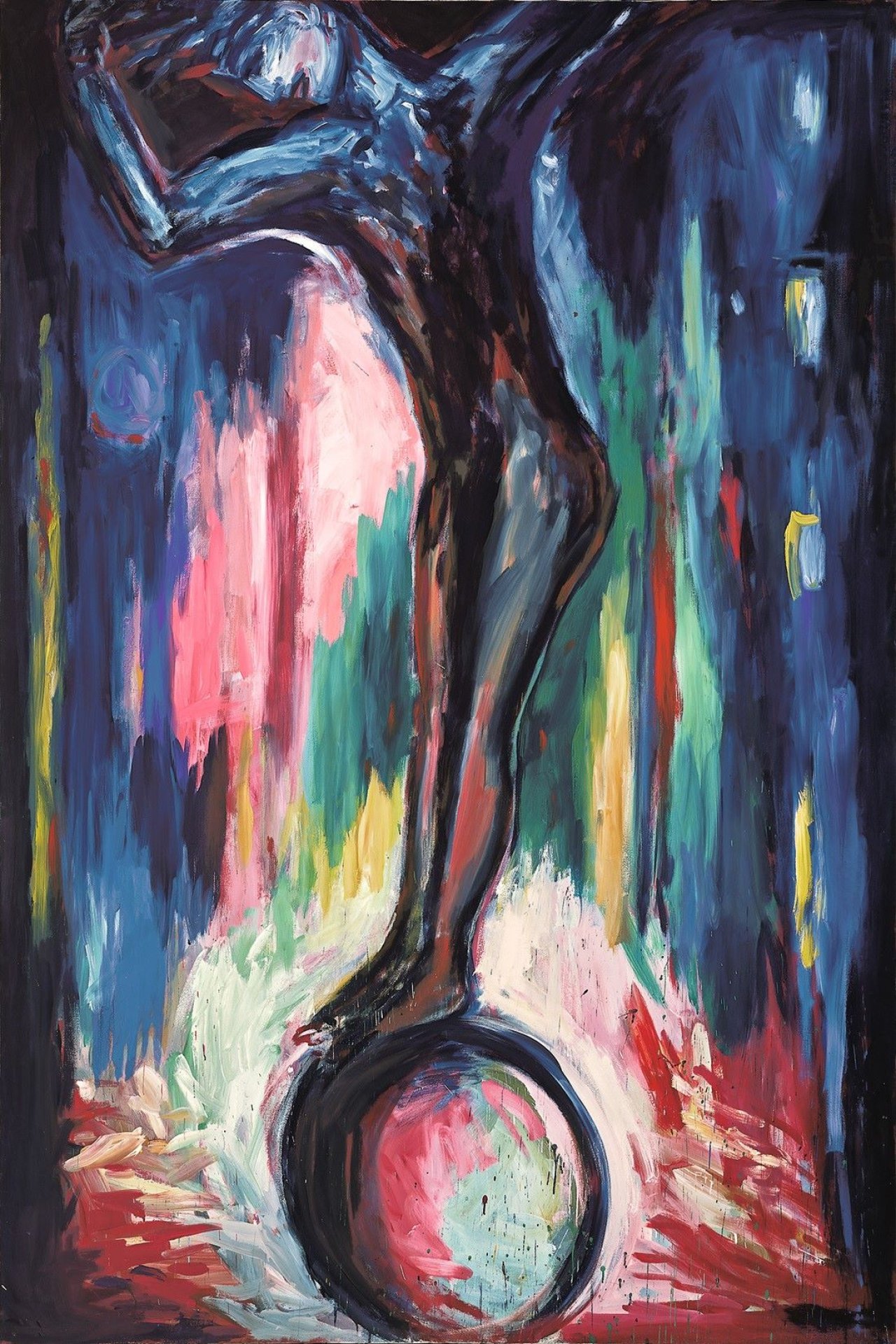 Auf diesem Bild ist das folgende Kunstwerk zu sehen: Helmut Middendorf. „Auf der Kugel“. 1984.