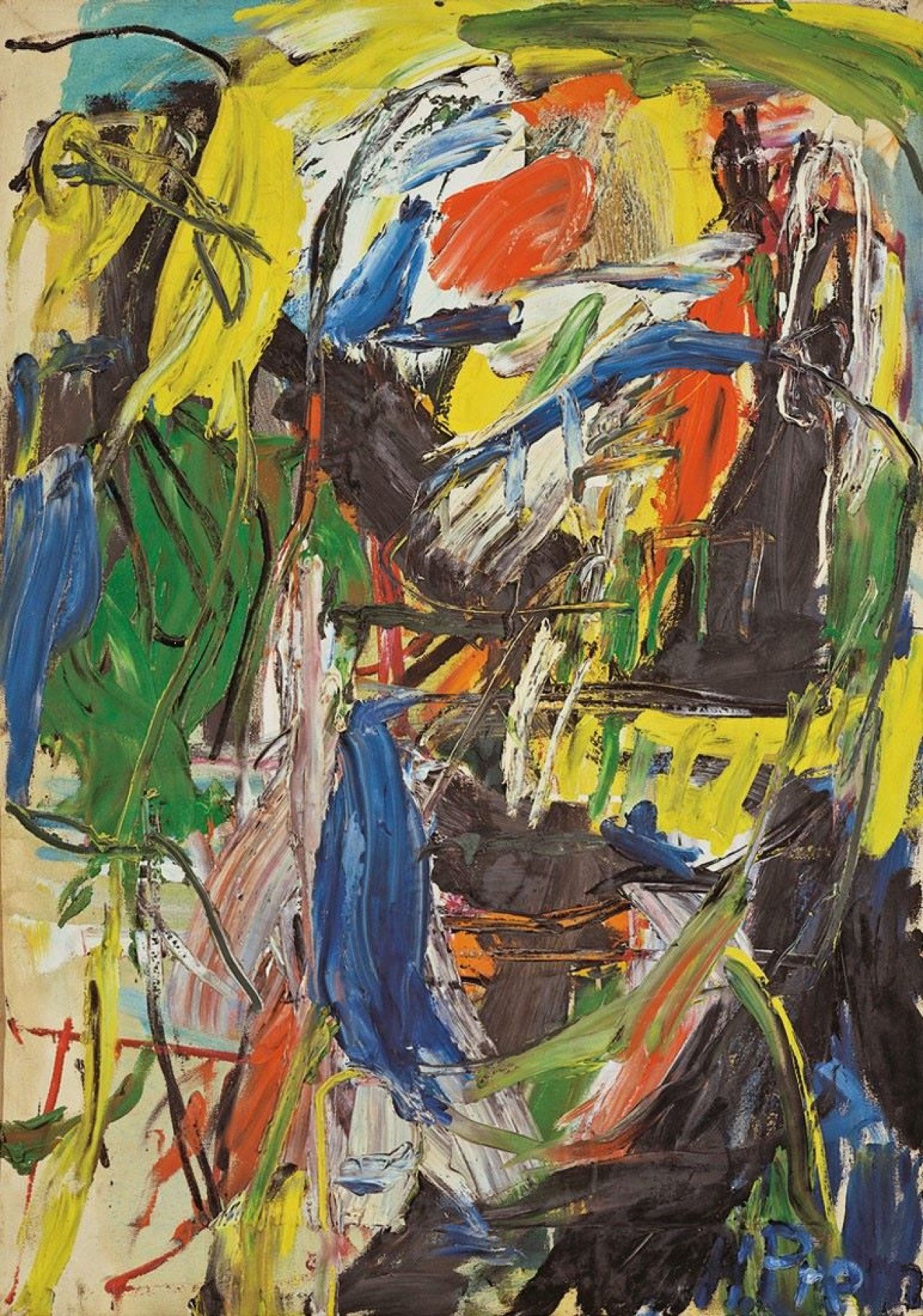 This picture shows the following artwork: Heimrad Prem. Ohne Titel. Um 1961.