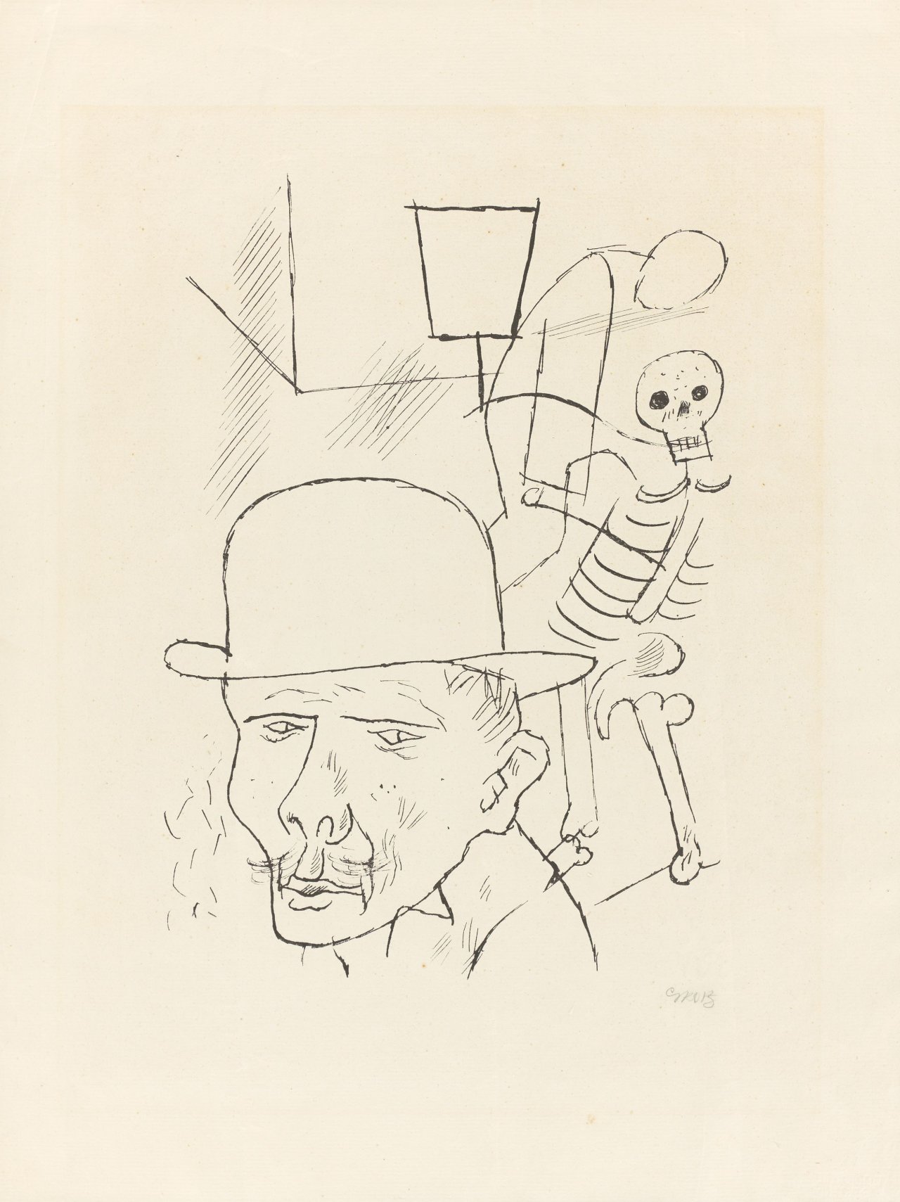 This picture shows the following artwork: George Grosz. ”Tod auf der Strasse”. 1920/1921.