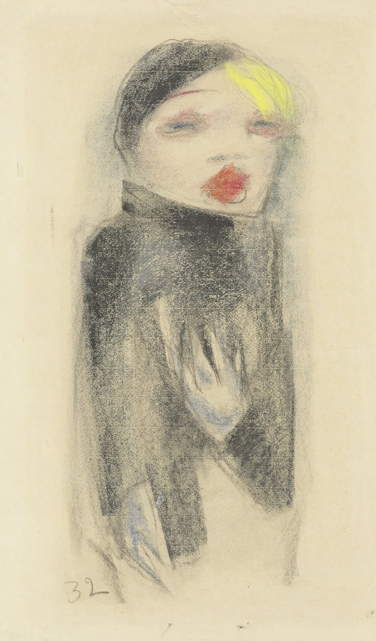 Auf diesem Bild ist das folgende Kunstwerk zu sehen: Werner Scholz. Junge Frau. 1932.