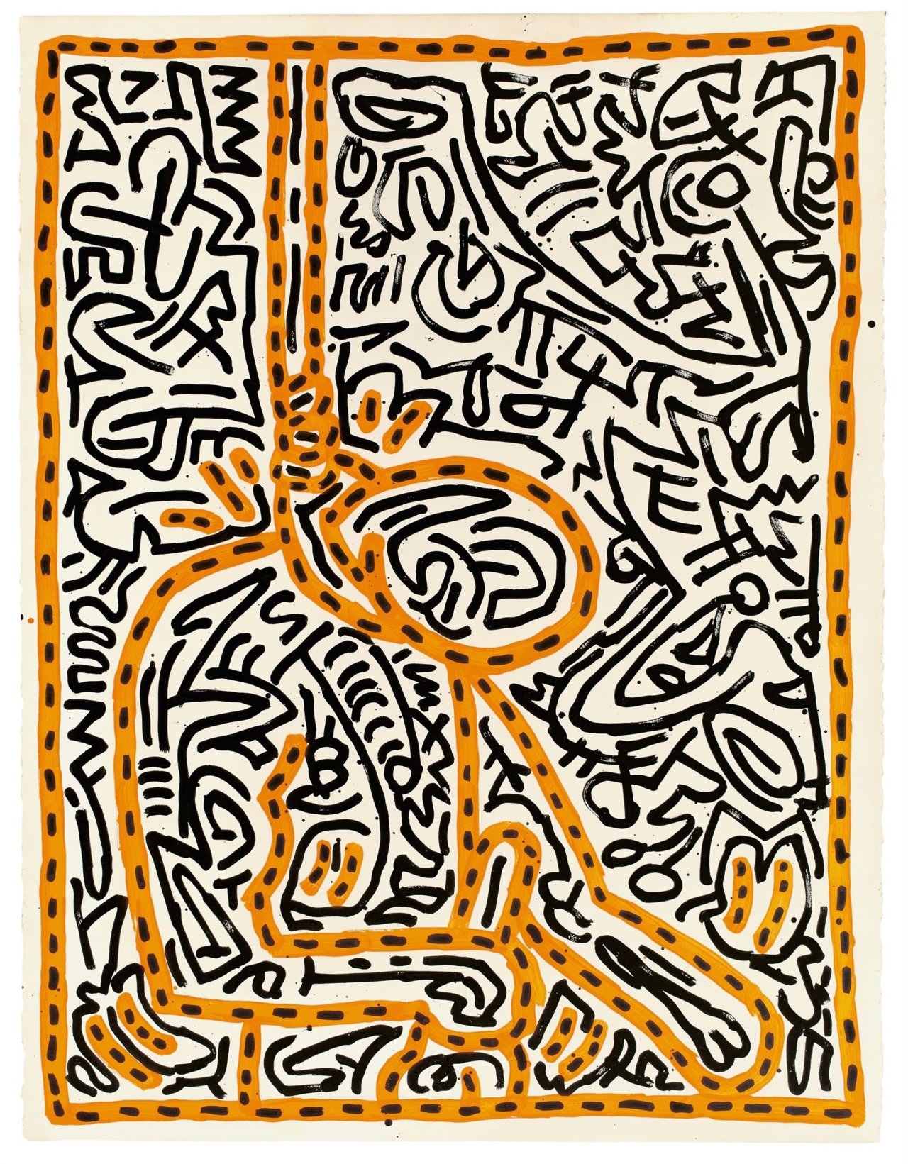 This picture shows the following artwork: Keith Haring. Untitled. 1984.