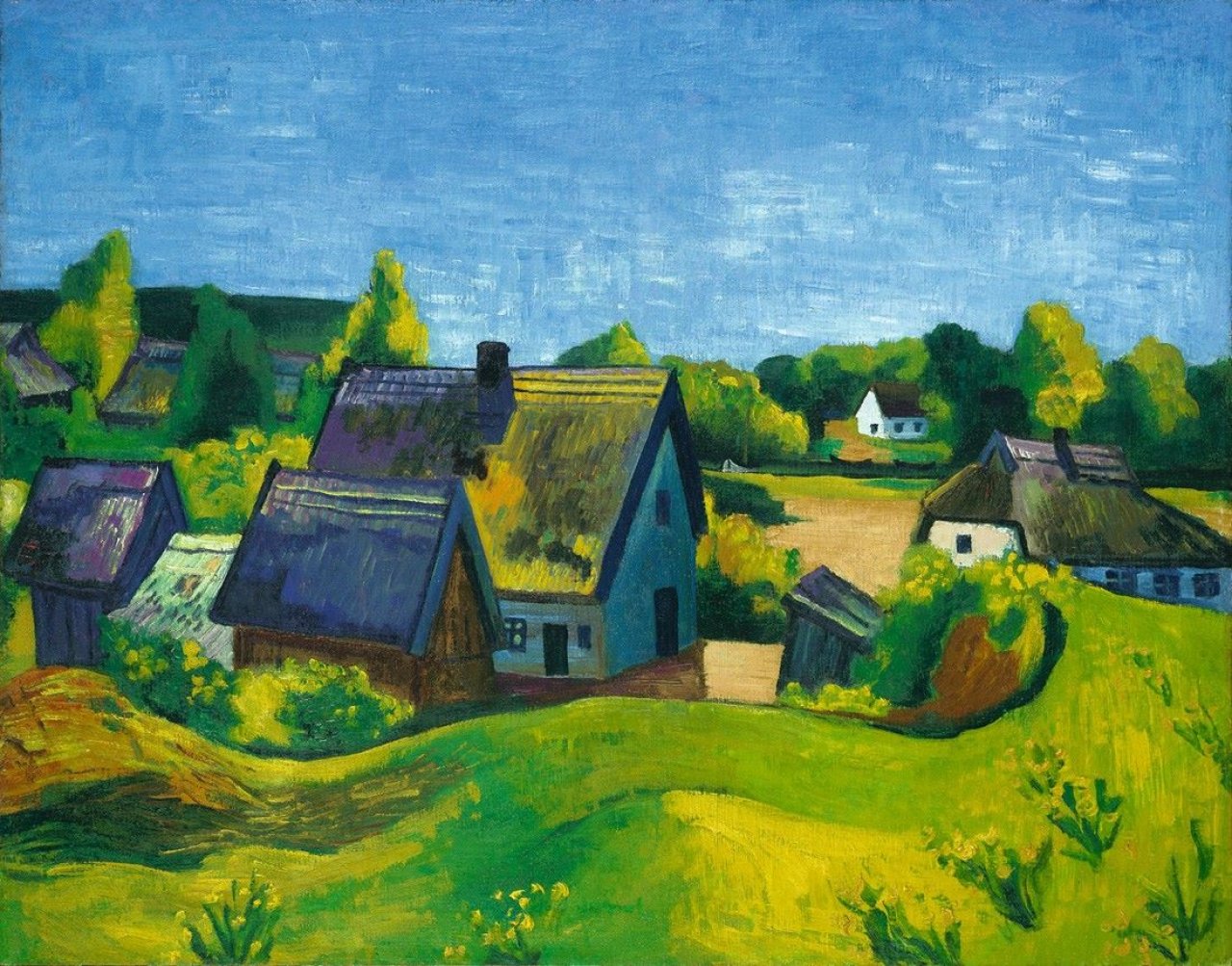 Auf diesem Bild ist das folgende Kunstwerk zu sehen: Max Pechstein. „Mittag im Dorf“. 1930.