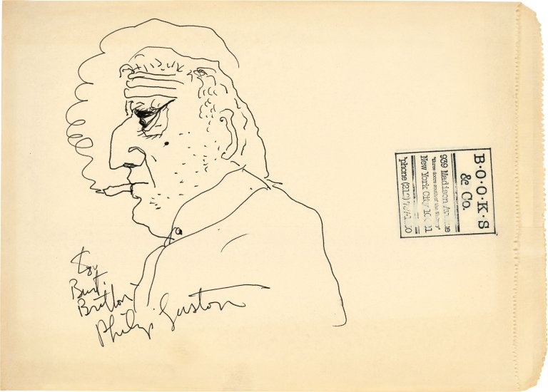 Auf diesem Bild ist das folgende Kunstwerk zu sehen: Philip Guston. Ohne Titel (Selbstportrait).
