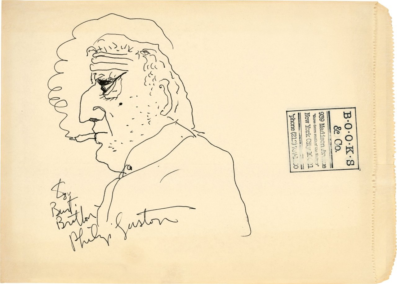 Auf diesem Bild ist das folgende Kunstwerk zu sehen: Philip Guston. Ohne Titel (Selbstportrait).