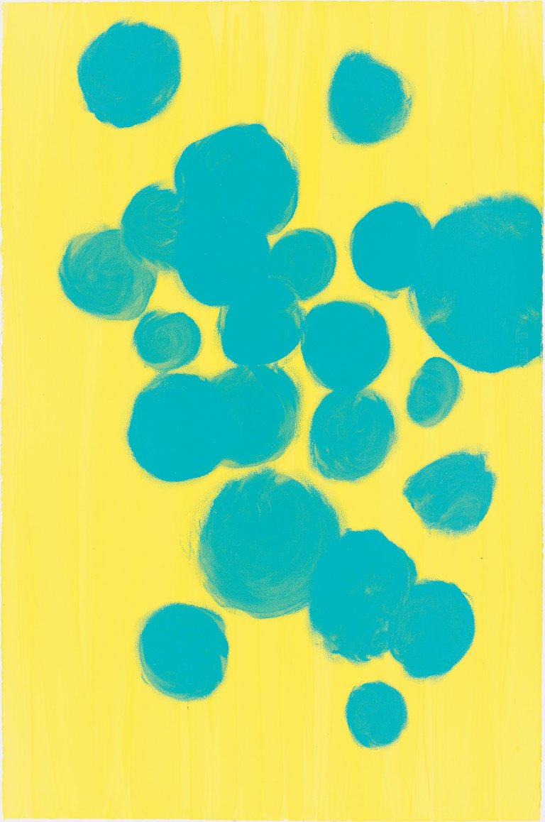 Auf diesem Bild ist das folgende Kunstwerk zu sehen: Katharina Grosse. Ohne Titel. 2005.