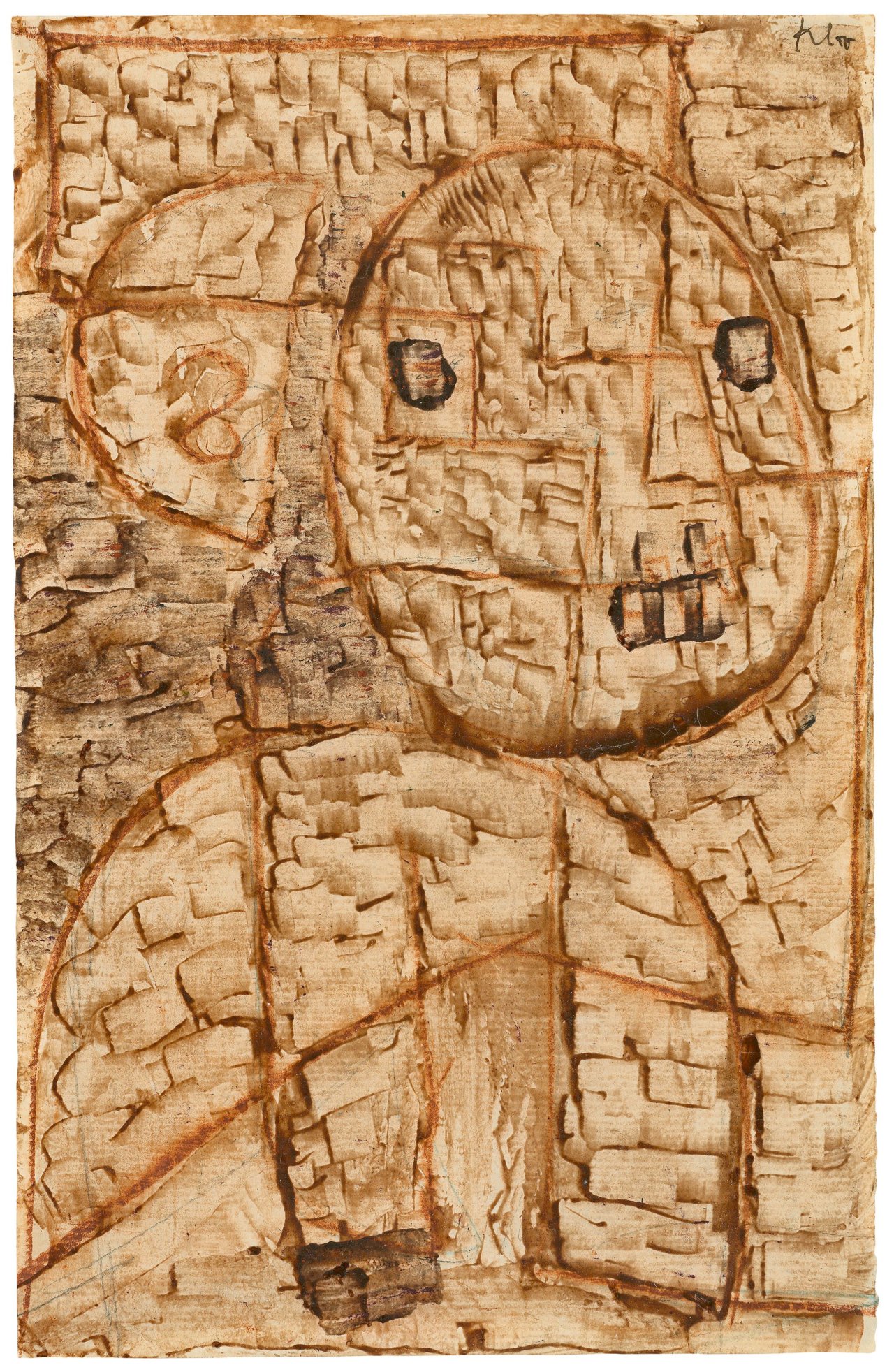 This picture shows the following artwork: Paul Klee. „Hörender“. 1934.