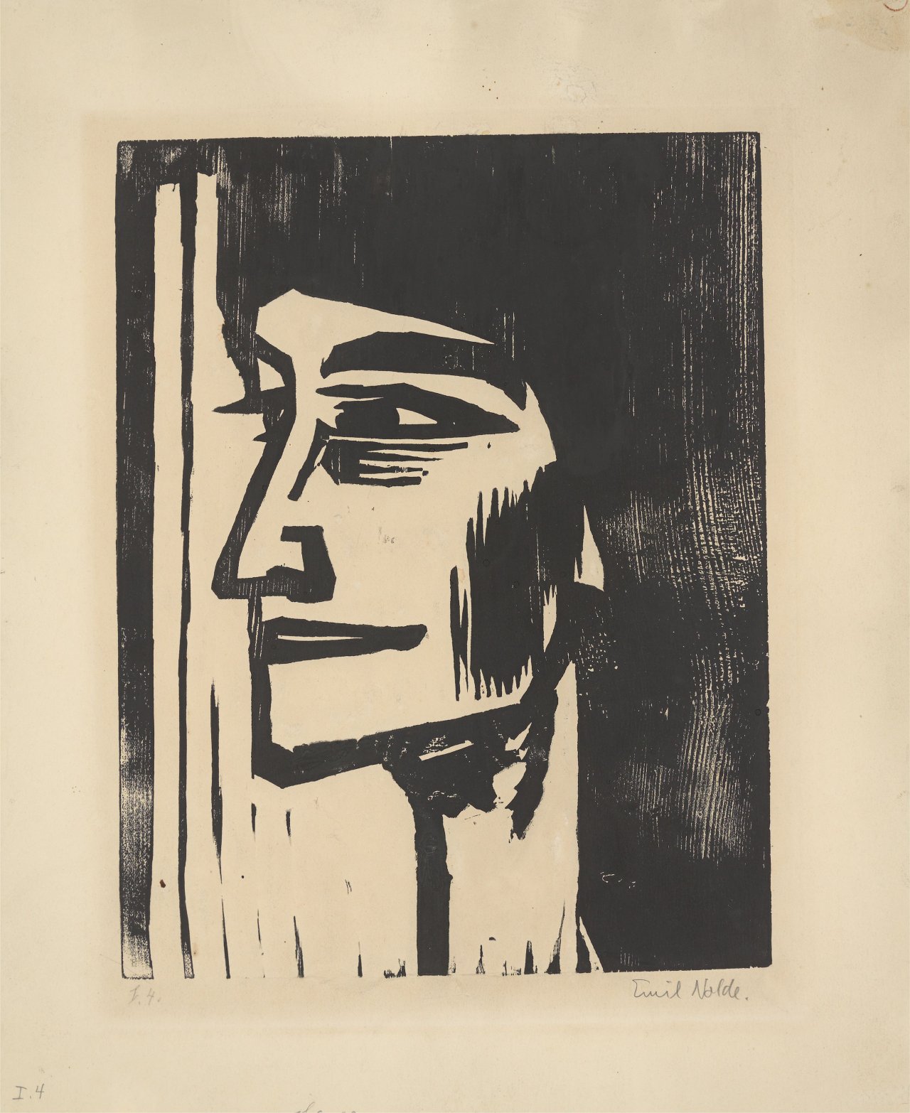 This picture shows the following artwork: Emil Nolde. ”Jestri”. 1917.