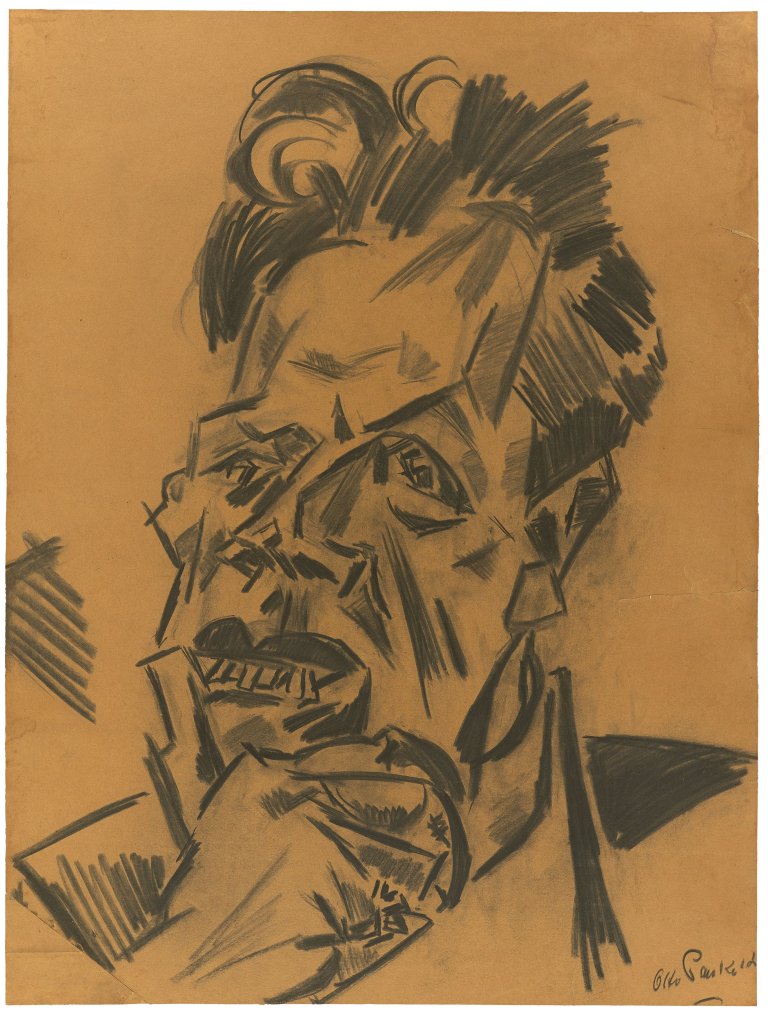 Auf diesem Bild ist das folgende Kunstwerk zu sehen: Otto Pankok. Kopf eines Mannes.