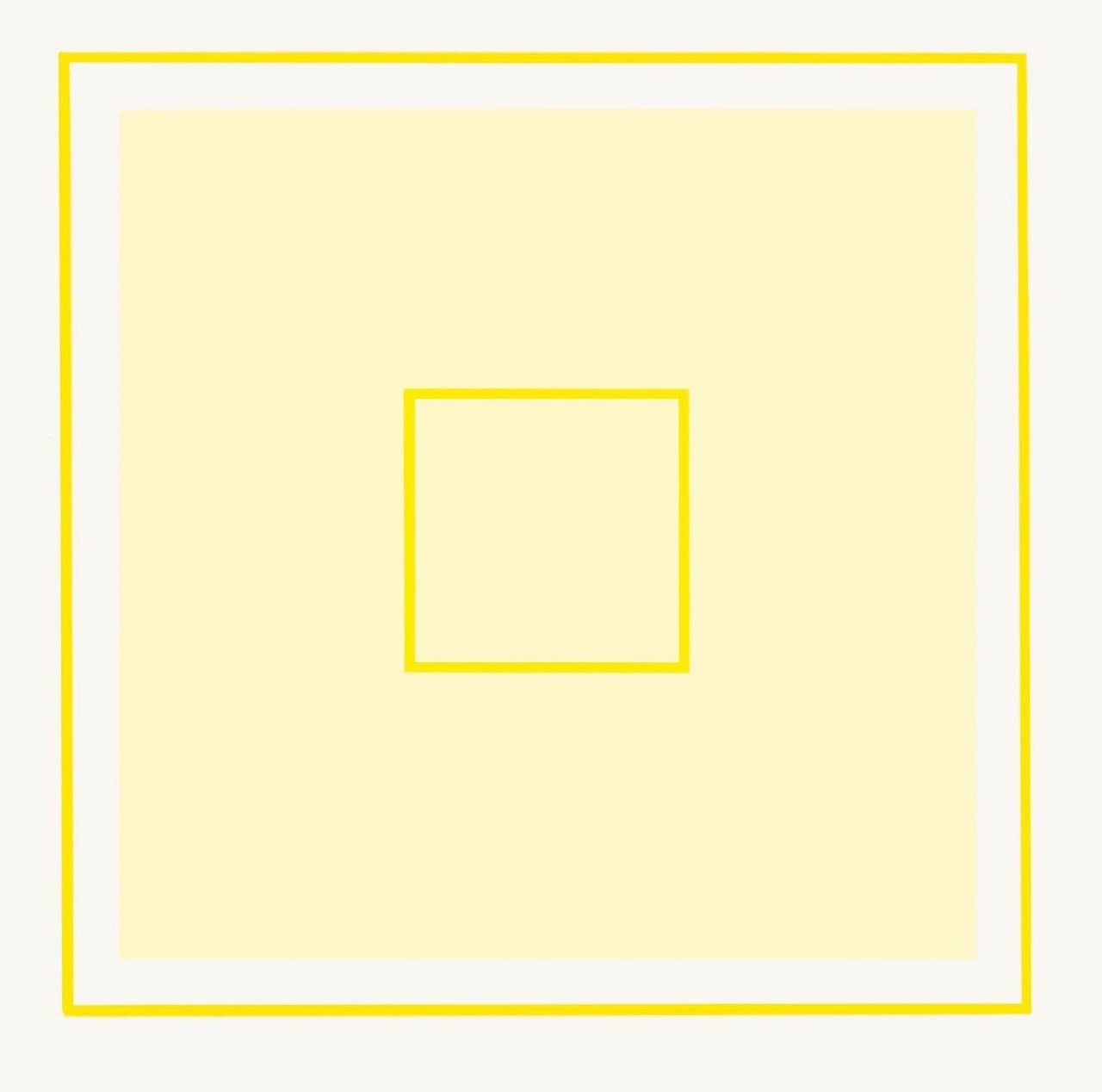 Auf diesem Bild ist das folgende Kunstwerk zu sehen: Antonio Calderara. „Nello spazio quadrato“. 1975.