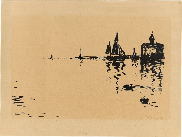 This picture shows the following artwork: Emil Nolde. ”Heller Tag”. 1907.