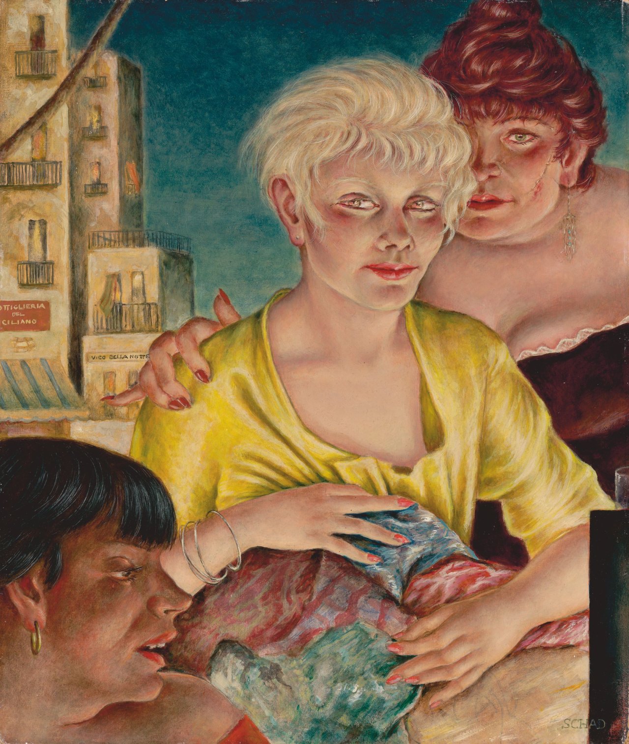 Auf diesem Bild ist das folgende Kunstwerk zu sehen: Christian Schad. „Napoli“. 1951.