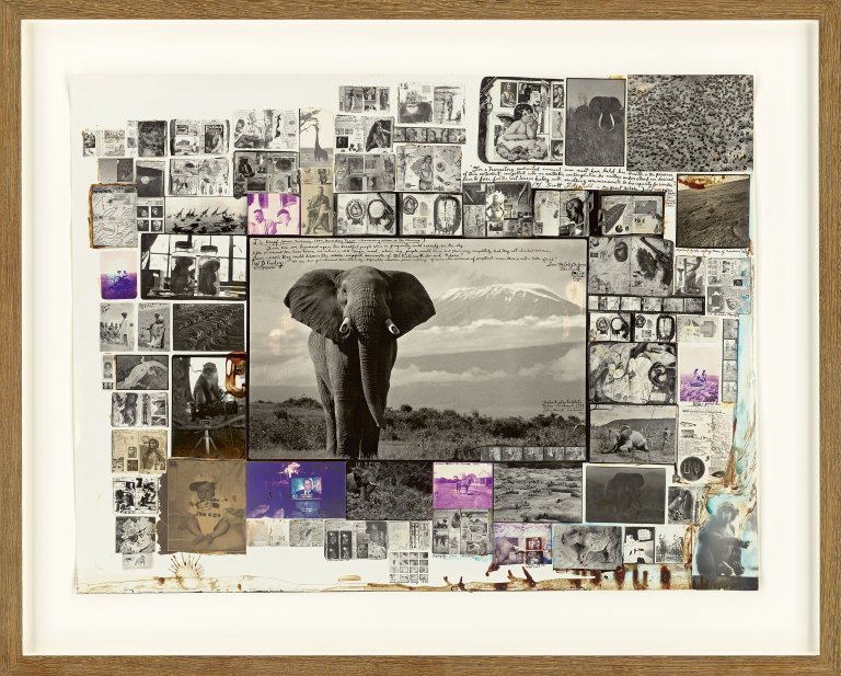 Auf diesem Bild ist das folgende Kunstwerk zu sehen: Peter Beard. Elephant and Kilimanjaro. 1984/2005.
