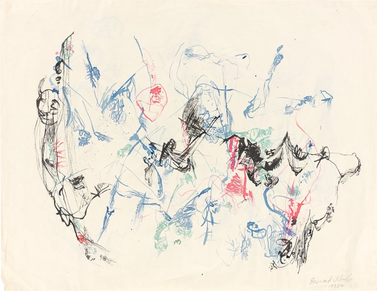 Auf diesem Bild ist das folgende Kunstwerk zu sehen: Bernard Schultze. Ohne Titel. 1954.