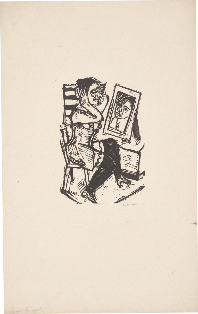 Auf diesem Bild ist das folgende Kunstwerk zu sehen: Max Beckmann. „Toilette“. 1923.