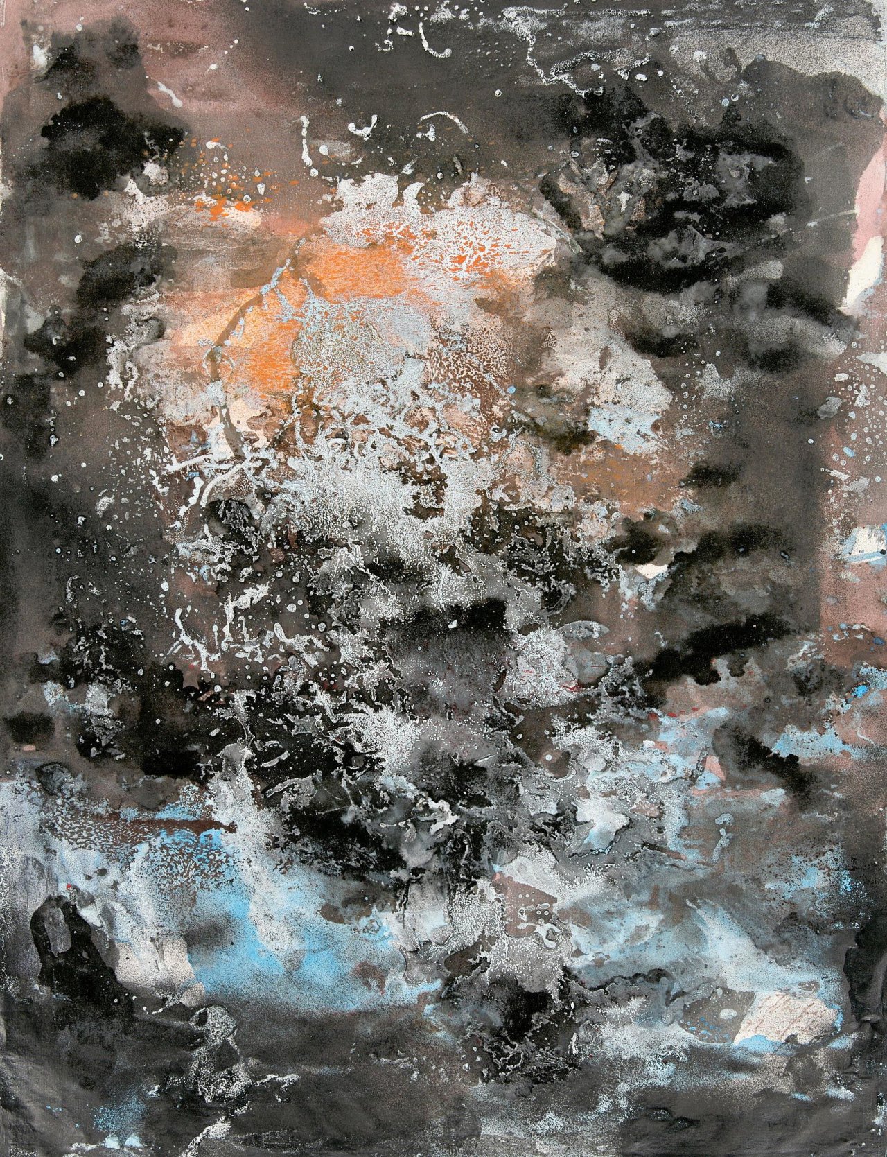 Auf diesem Bild ist das folgende Kunstwerk zu sehen: Fred Thieler. Ohne Titel. 1977.