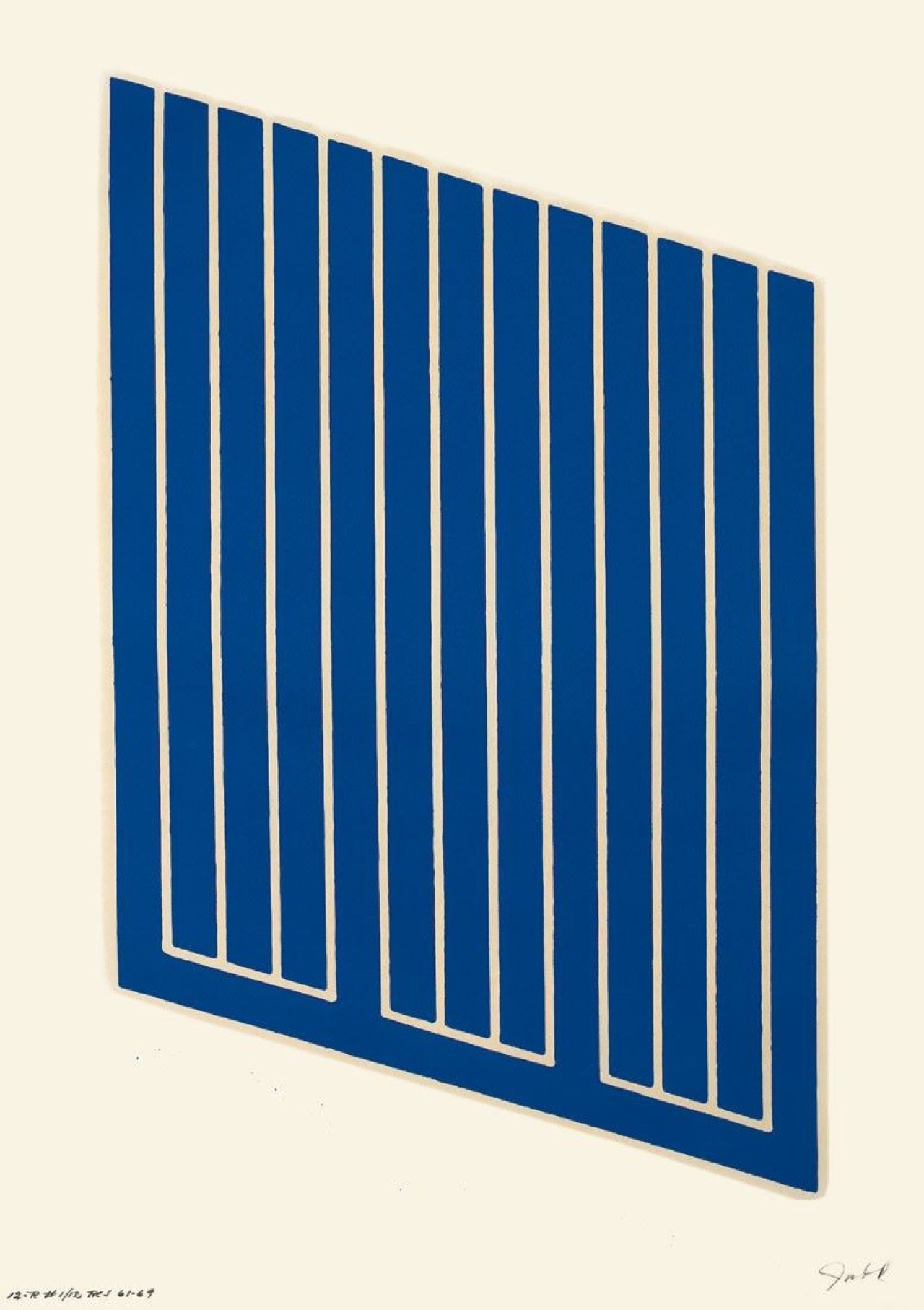 Auf diesem Bild ist das folgende Kunstwerk zu sehen: Donald Judd. „Untitled“. 1961-63/1969.