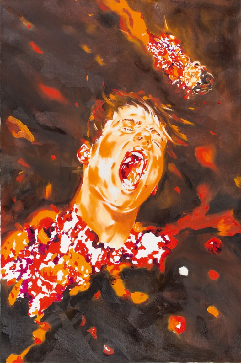 Auf diesem Bild ist das folgende Kunstwerk zu sehen: Norbert Bisky. „Arsonist“. 2008.