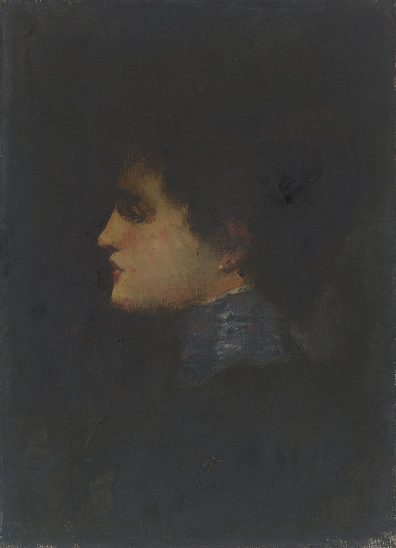 Auf diesem Bild ist das folgende Kunstwerk zu sehen: Lesser Ury. „Bildnis einer Dame“. 1900/05.