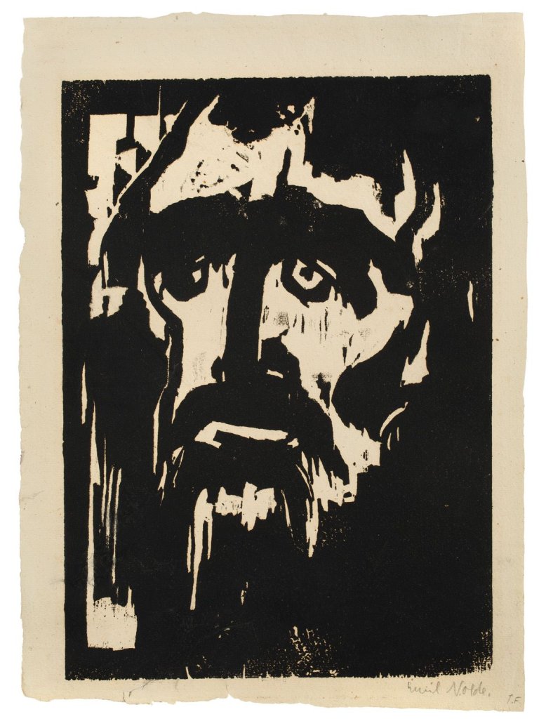 This picture shows the following artwork: Emil Nolde. „Prophet“. 1912.