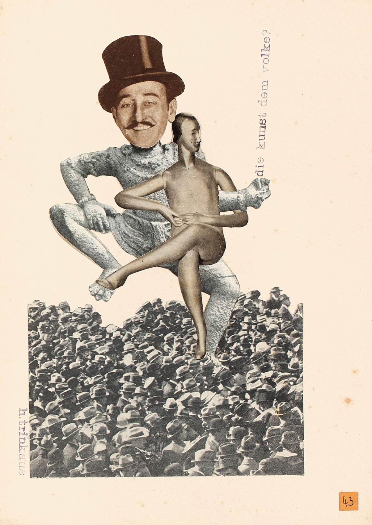 Auf diesem Bild ist das folgende Kunstwerk zu sehen: Karl Hermann Trinkaus. die kunst dem volke?.