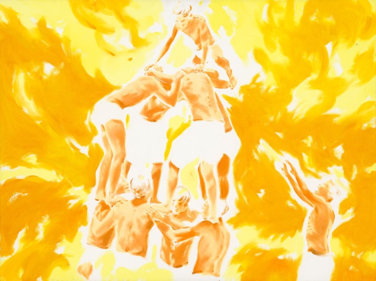 Auf diesem Bild ist das folgende Kunstwerk zu sehen: Norbert Bisky. „FEGEFEUER NUMMER ZWEI“. 2004.