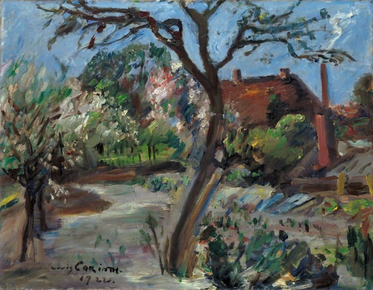 This picture shows the following artwork: Lovis Corinth. „Landschaft im Vorfrühling“. 1922.